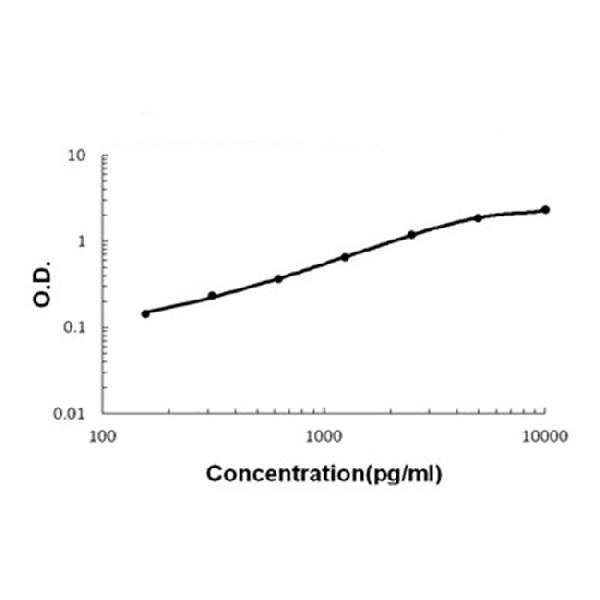 Sandwich ELISA - Recombinant human IGFBP3 protein standard curve.